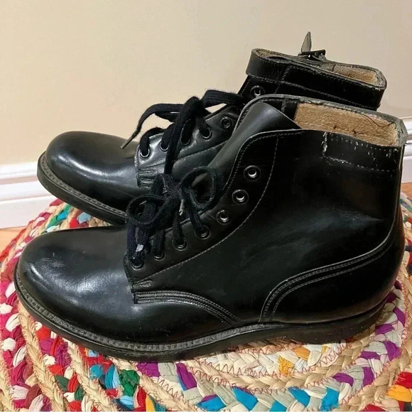 Biltrite oil resistant  cork black leather boots shoes - Picture 2 of 6